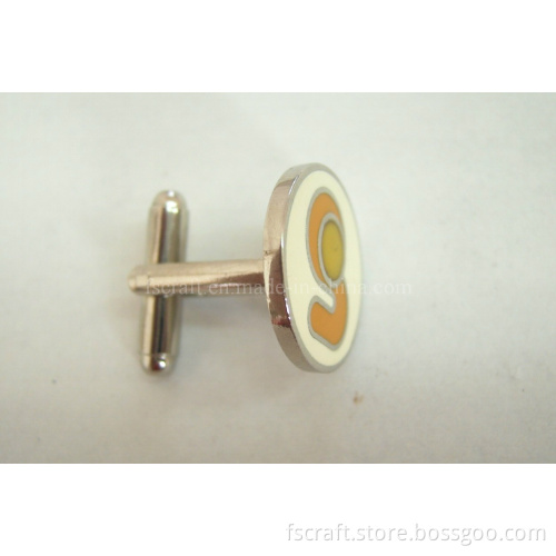 Imitation Hard Enamel Nickel Plating Cuff Link
